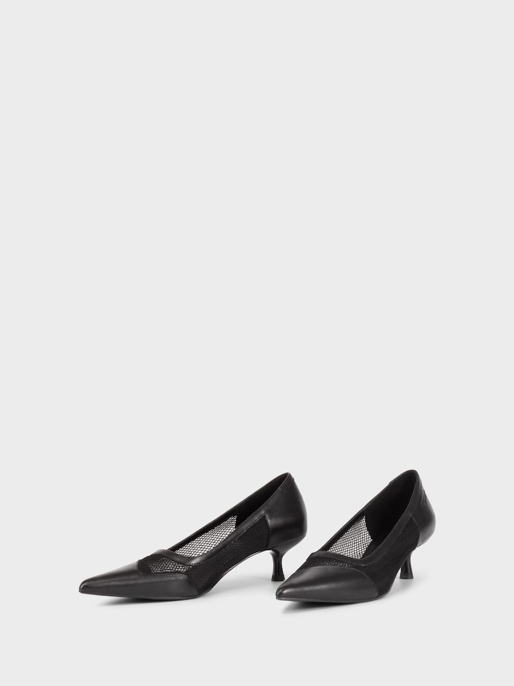 Vagabond Shoemakers Lykke Kitten Heel Black Shoes - Imagen 2 de 3