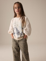 Ecru Horse Graphic Sweatshirt (3-16yrs) - Image 2 of 6