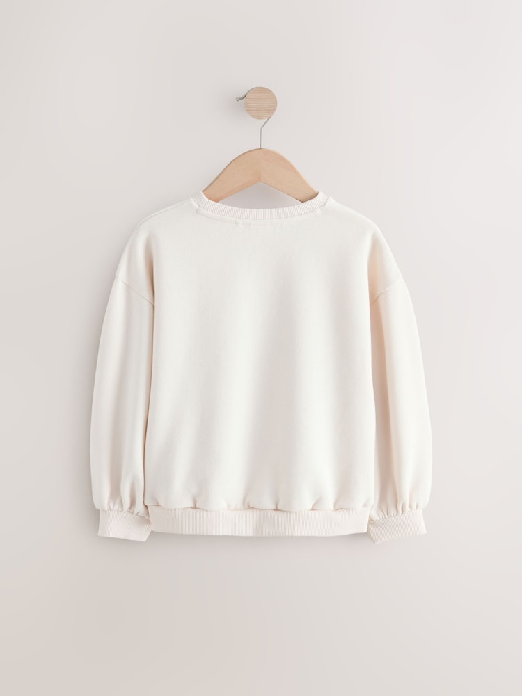 Ecru Horse Graphic Sweatshirt (3-16yrs) - Image 6 of 6