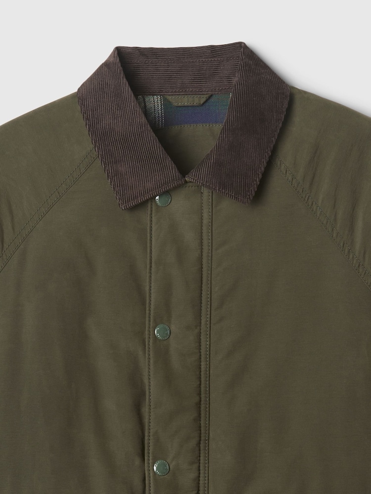 Gap Olive Green Waxed Canvas Field Jacket (4-13yrs) - Image 5 of 5