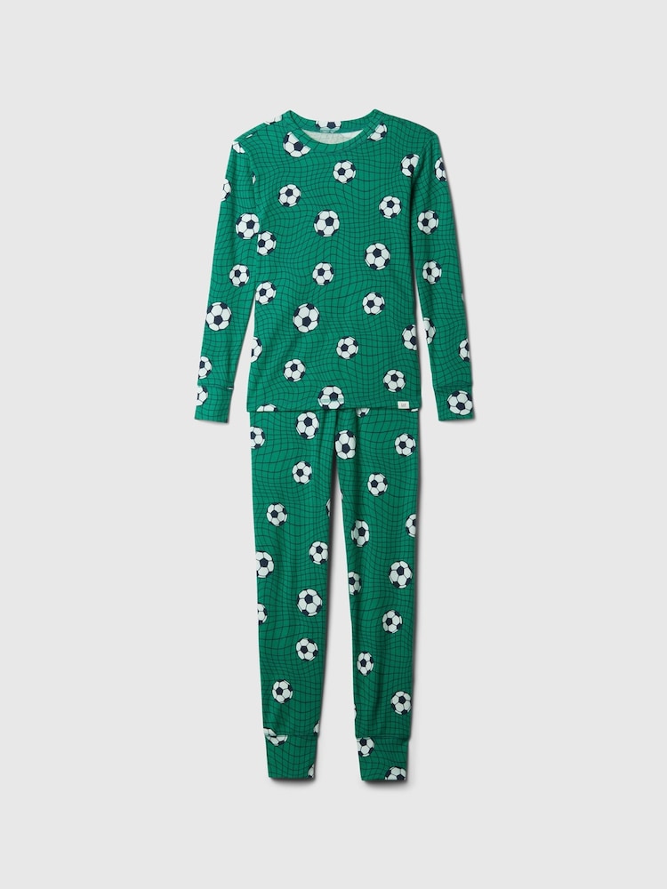 Gap Blue Halloween Skeleton Cotton Pyjama Set (4-13yrs) - Image 1 of 3