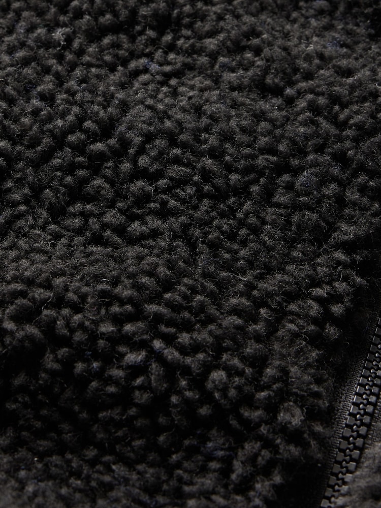 Gap Black Sherpa Zip Up Hooded Fleece (4-13yrs) - Image 5 of 5