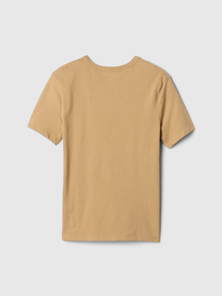 Gap Beige Long Sleeve Graphic T-Shirt (4-13yrs) - Image 2 of 3