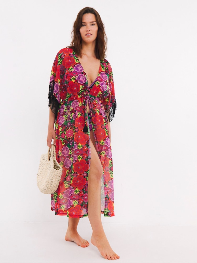 Figleaves Frida Beach Red Cover-Up - Image 1 of 4