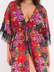 Figleaves Frida Beach Red Cover-Up - Image 3 of 4