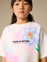 Pink Floral Graffiti T-Shirt And Sport Leggings Set (3-16yrs) - Image 5 of 9