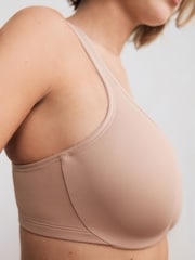 Almond DD+ Pad Full Cup Praline Nude DD+ Supersoft Comfort Padded Strap Minimising Full Cup T-Shirt Bra - Image 5 of 8