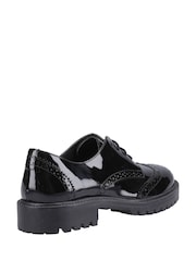 Hush Puppies Black Athena Patent Junior School Shoes - Image 3 of 5