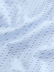 Light Blue Stripe 100% Cotton Relaxed Fit Long Sleeve Shirt - Image 7 of 7