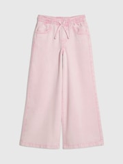 River Island Pink Pull On Wide Fit Jeans - Image 1 of 4