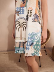 Blue/Orange Palms 100% Cotton Slips 2 Pack - Image 5 of 9