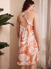 Blue/Orange Palms 100% Cotton Slips 2 Pack - Image 7 of 9