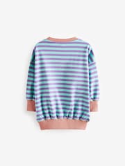 Синяя/пурпурная - Stripe 100% Cotton Sweatshirt (3-16yrs) - Изображение 5 из 7