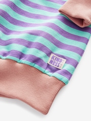 Синяя/пурпурная - Stripe 100% Cotton Sweatshirt (3-16yrs) - Изображение 6 из 7