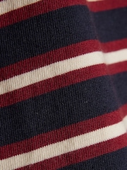 River Island Blue Stripe Cold Shoulder T-Shirt - Image 4 of 4