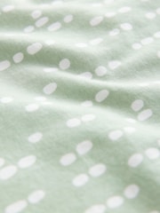Green/Oatmeal Spot Frill Vest Short Set Pyjamas 2 pack - Image 13 of 13