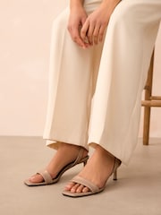 Bone Forever Comfort® Square Toe Simple Slingback Sandals - Image 1 of 7