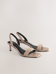 Bone Forever Comfort® Square Toe Simple Slingback Sandals - Image 2 of 7