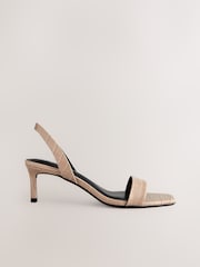 Bone Forever Comfort® Square Toe Simple Slingback Sandals - Image 3 of 7