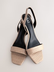 Bone Forever Comfort® Square Toe Simple Slingback Sandals - Image 4 of 7