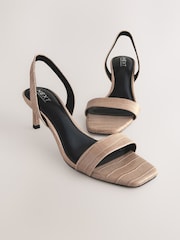 Bone Forever Comfort® Square Toe Simple Slingback Sandals - Image 6 of 7