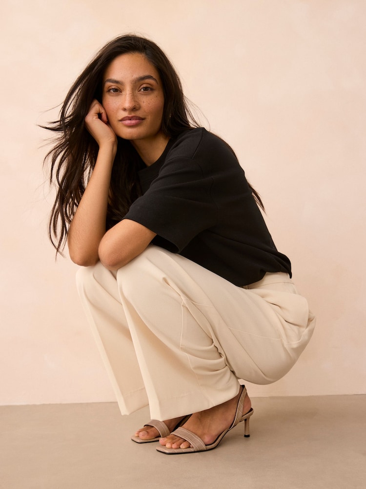 Hueso - Sandalias sencillas de puntera cuadrada con tira trasera de Forever Comfort® - Imagen 7 de 7 Hueso - Sandalias sencillas de puntera cuadrada con tira trasera de Forever Comfort® - Imagen 7 de 7