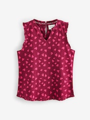 Berry Heart 100% Cotton Frill Vest Short Set Pyjamas - Image 7 of 10