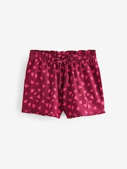 Berry Heart 100% Cotton Frill Vest Short Set Pyjamas - Image 8 of 10