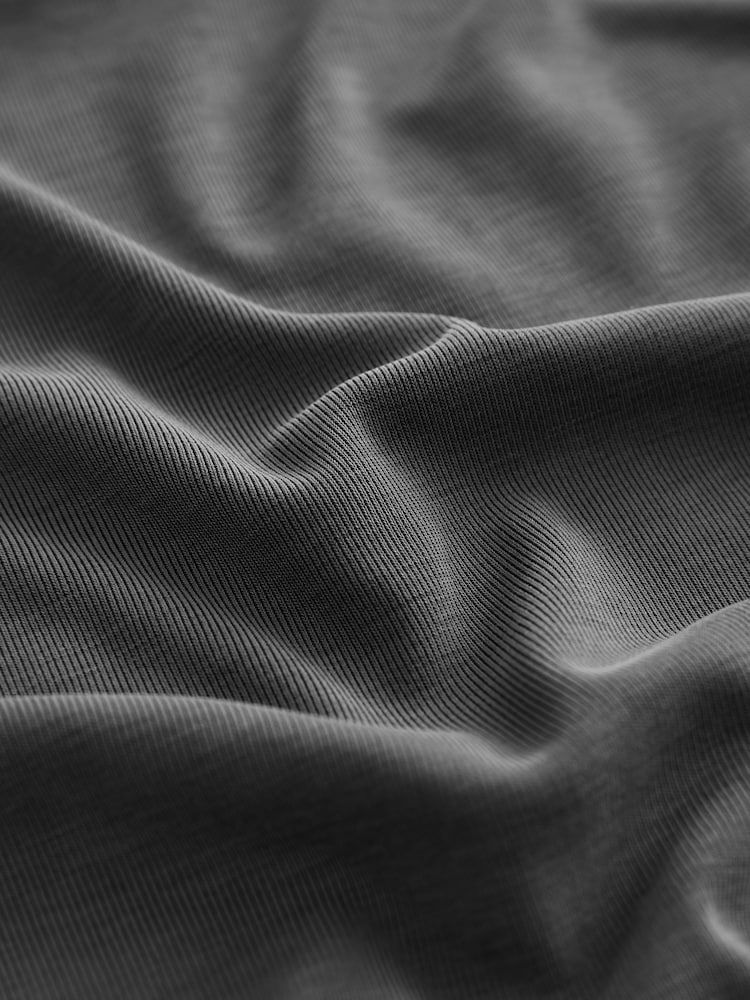 Charcoal Grey Modal Blend Frill Short Set Pyjamas - Image 10 of 10