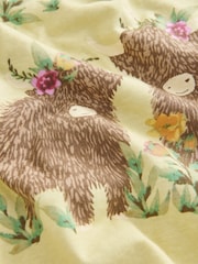 Cream/Green Hamish the Highland Cow 100% Cotton Short Sleeve Pyjamas - Image 10 of 10