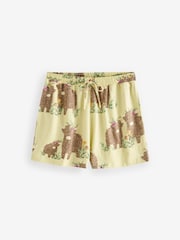 Cream/Green Hamish the Highland Cow 100% Cotton Short Sleeve Pyjamas - Image 8 of 10