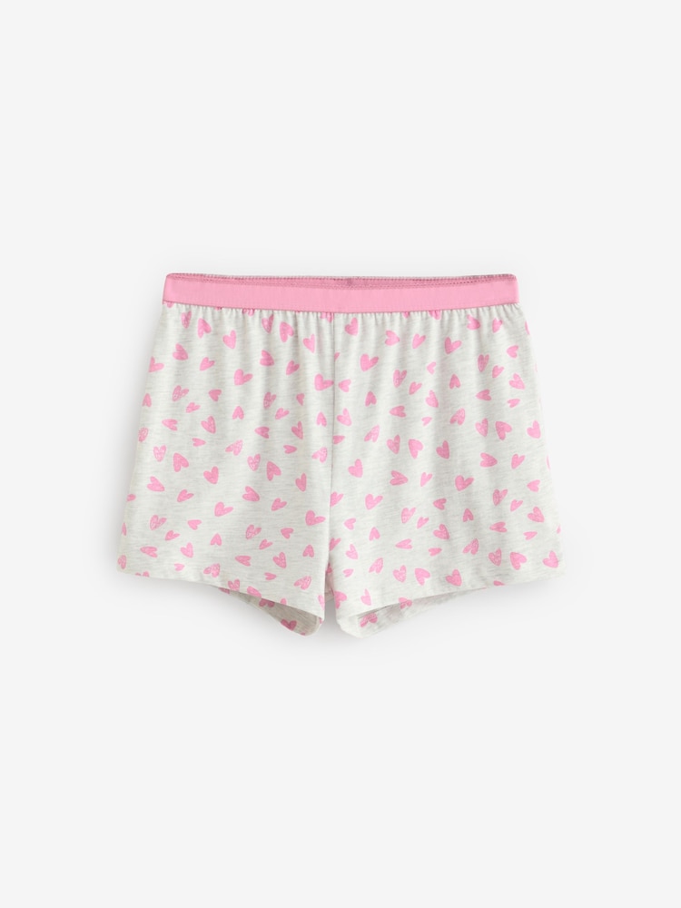 Pink Heart Short Set Pyjamas - Image 7 of 10