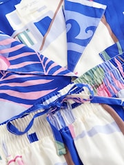 Blue Houses Button Through Short Set Pyjamas - Image 10 of 11
