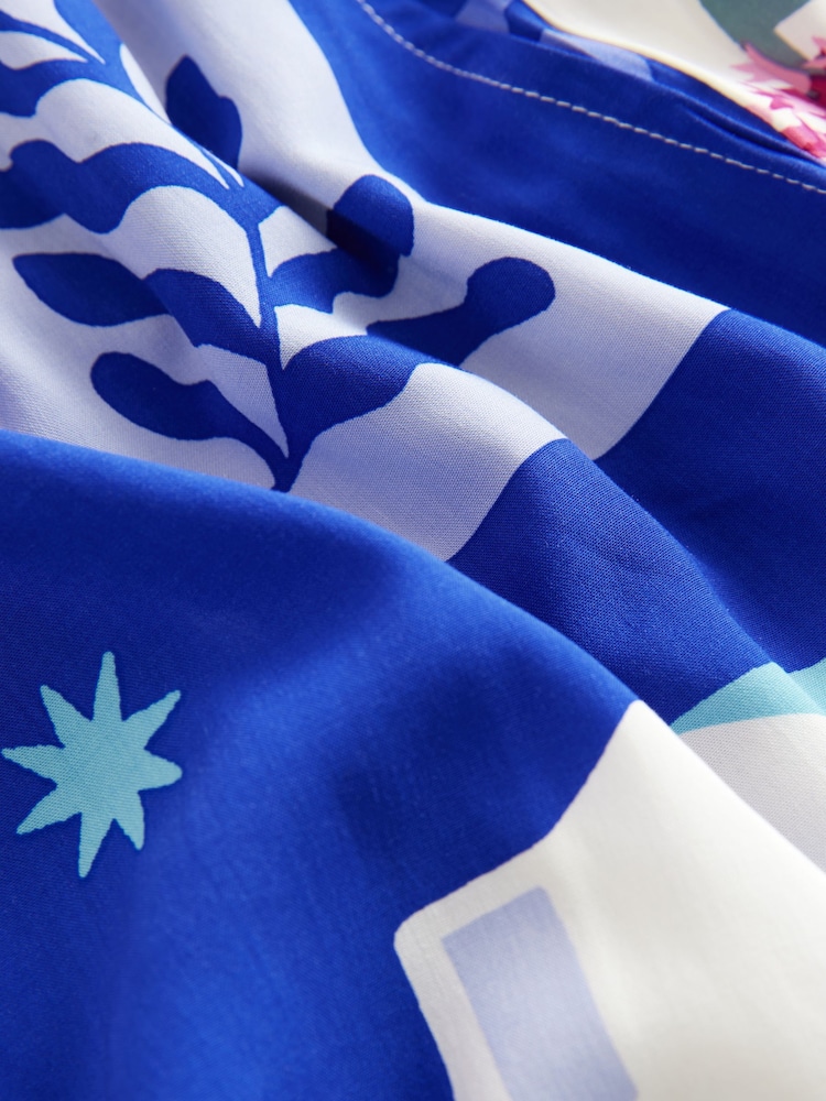 Blue Houses Button Through Short Set Pyjamas - Image 11 of 11