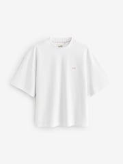 self. Ecru/Pink Stripe 100% Cotton Short Set Pyjamas - Image 8 of 12