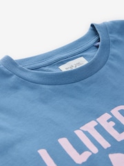 Blue Slogan 100% Cotton Nightie - Image 9 of 9