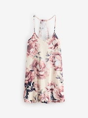 Ecru Floral Print Slip Nightie - Image 7 of 9