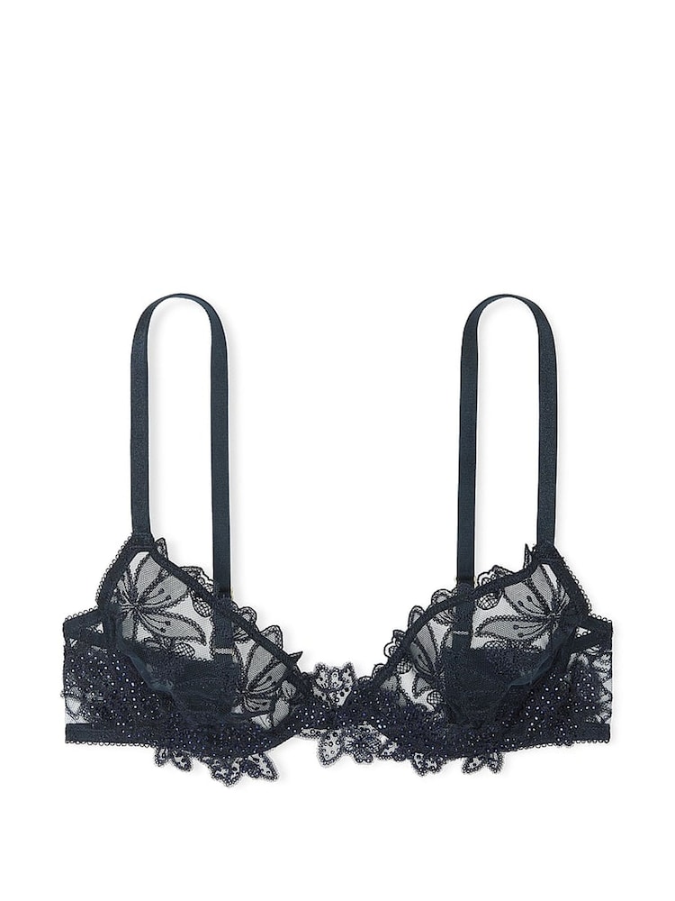 Victoria's Secret Dark Twilight Blue Ziggy Unlined Demi Bra - Image 3 of 4