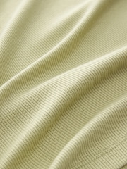 Lime Soft Touch Ribbed Long Sleeve T-Shirt with TENCEL™ Lyocell - Image 5 of 6