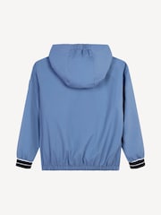 BOSS Blue Hooded Windbreaker Jacket - Image 2 of 3