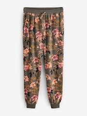 Khaki Green Cheetah Cosy Long Sleeve Pyjamas - Image 8 of 10