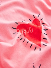 Pink Heart 100% Cotton Long Sleeve Pyjamas - Image 12 of 12