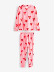 Pink Heart 100% Cotton Long Sleeve Pyjamas - Image 8 of 12