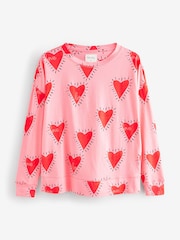 Pink Heart 100% Cotton Long Sleeve Pyjamas - Image 9 of 12
