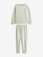 Sage Green Spot 100% Cotton Long Sleeve Pyjamas - Image 1 of 5