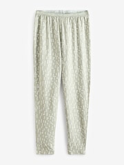 Sage Green Spot 100% Cotton Long Sleeve Pyjamas - Image 3 of 5