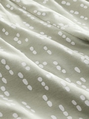 Sage Green Spot 100% Cotton Long Sleeve Pyjamas - Image 5 of 5