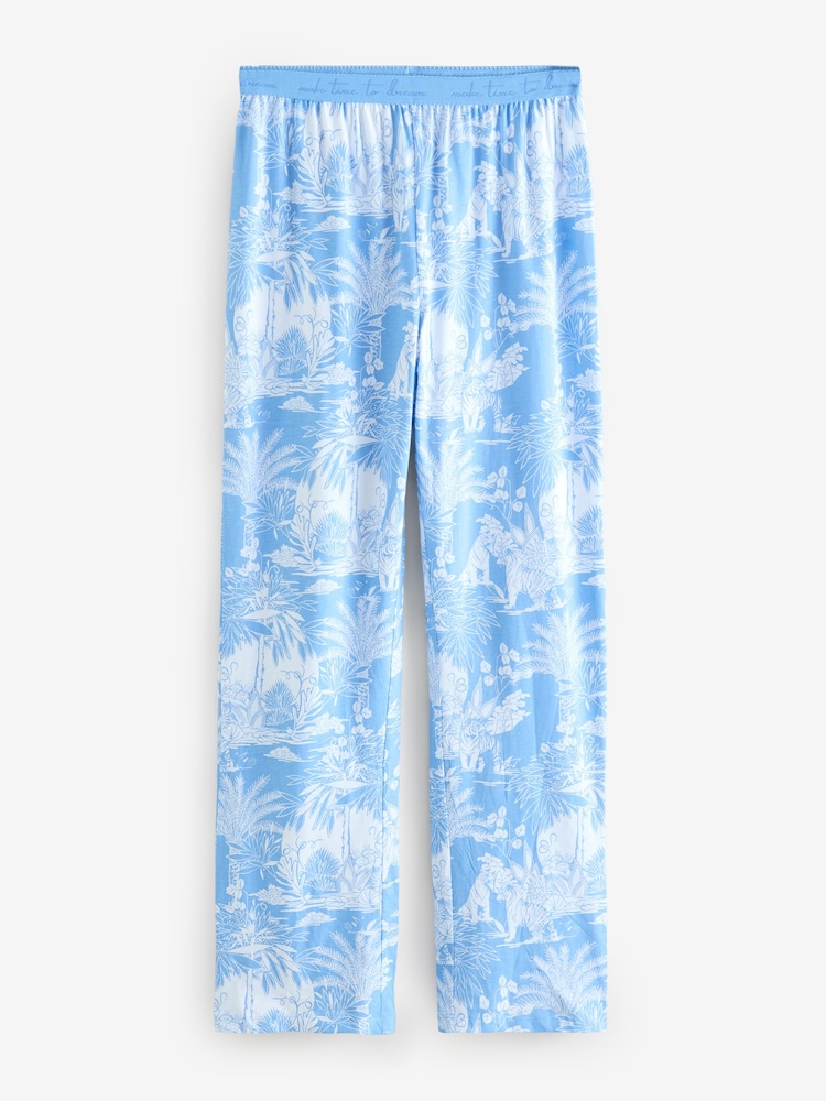 Blue 100% Cotton Short Sleeve Pyjamas - Image 3 of 6