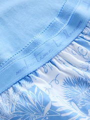 Blue 100% Cotton Short Sleeve Pyjamas - Image 5 of 6