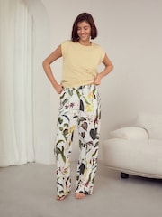 Yellow Floral 100% Cotton Cap Sleeve Pyjamas - Image 1 of 10